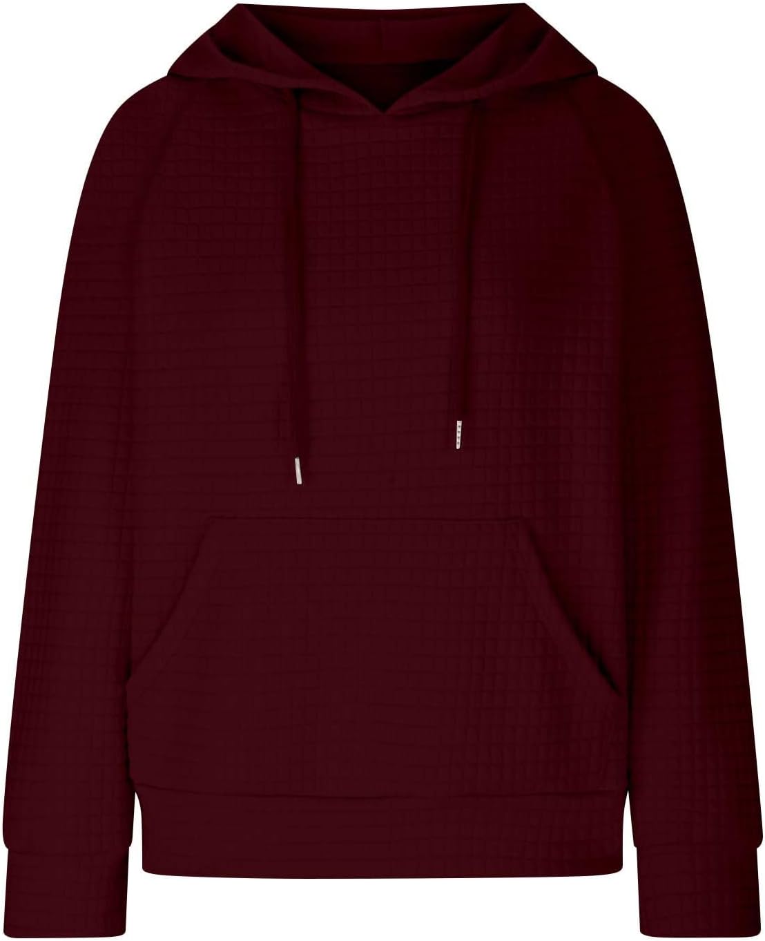 Ceboyel Sudaderas ligeras con capucha para mujer, de punto gofre, de manga larga, suéter lindo para adolescentes y niñas 2023