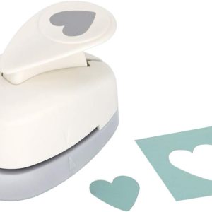 Bira Craft Punzón de 58 pulgadas en forma de corazón, para el día de San Valentín, palanca de acción para manualidades de papel, álbumes de recortes Bira Craft Punzón de 58 pulgadas en forma de corazón, para el día de San Valentín, palanca de acción para manualidades de papel, álbumes de recortes