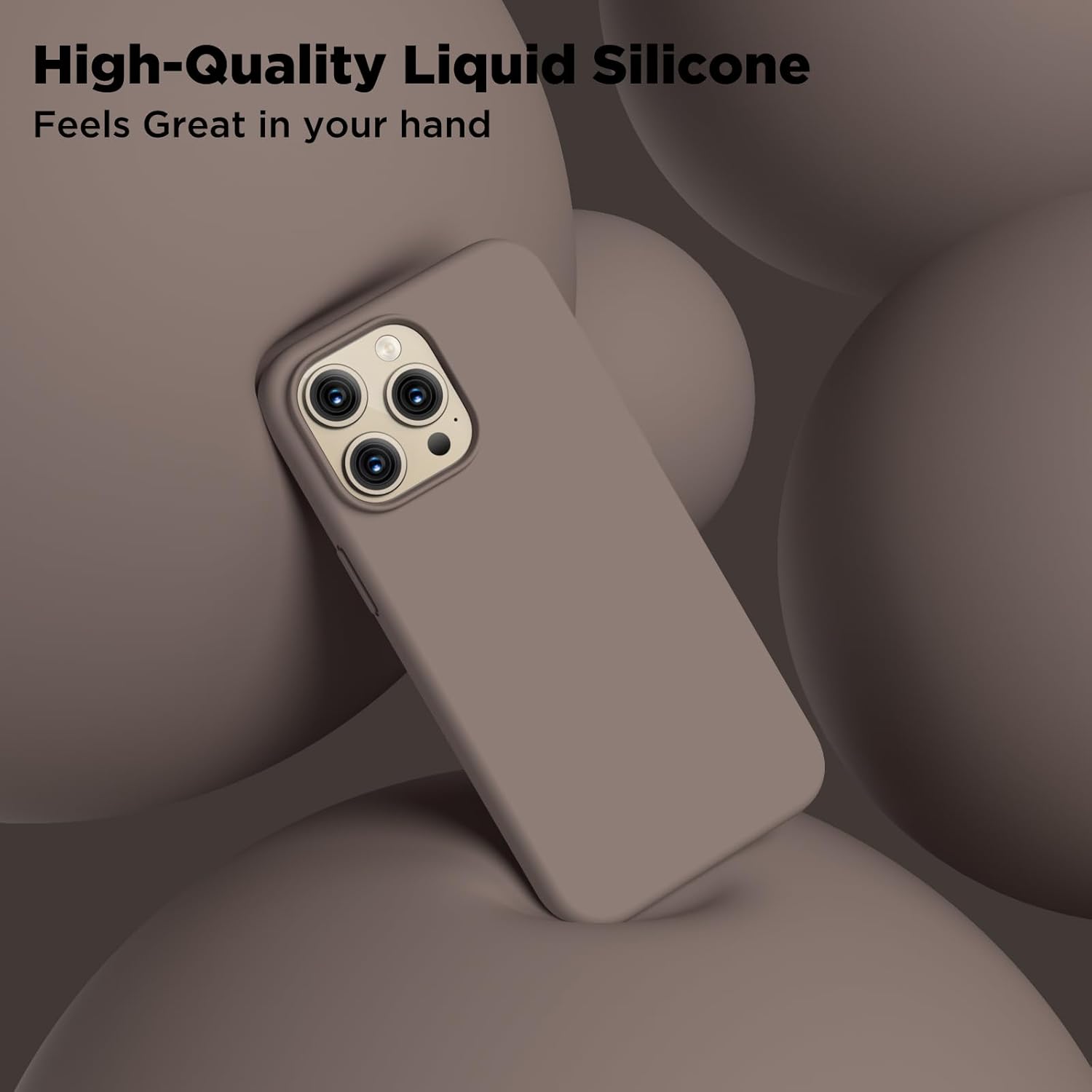 Compatible con iPhone 15 Pro Max, funda de silicona líquida, cuerpo completo, funda protectora a prueba de golpes, delgada funda para teléfono con