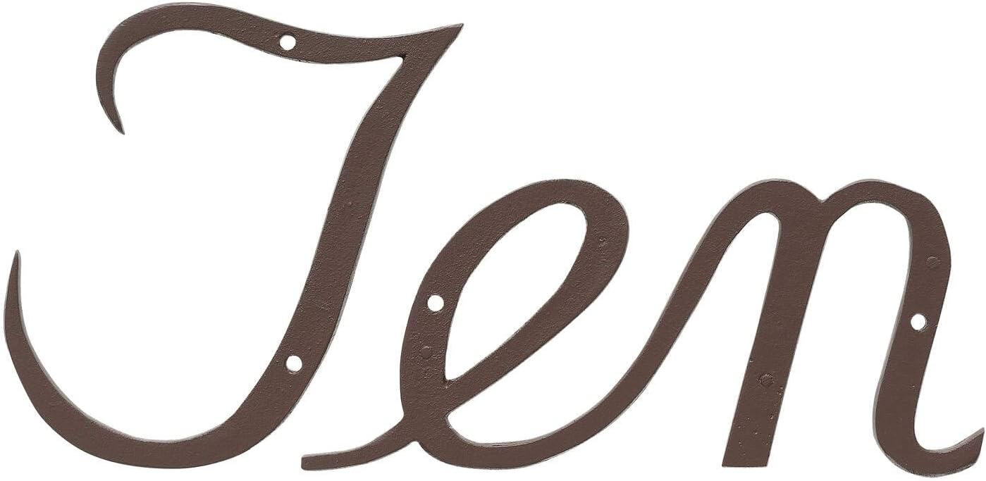 Números de casa de guión – Todos los números 0 a 1000 – Números de texto grandes o pequeños – Aluminio cortado con precisión – Más colores para