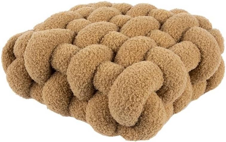 Almohada cuadrada de felpa con nudo, cojín de peluche para decoración del hogar, oficina, sofá, jardín, automóvil, almohadas para habitación de