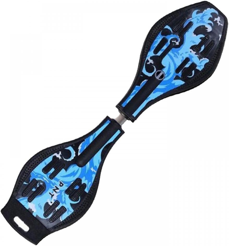Tabla giratoria junior de lujo en increíble color azul, con ruedas iluminadoras para más emoción, diversión y visibilidad, tablero giratorio