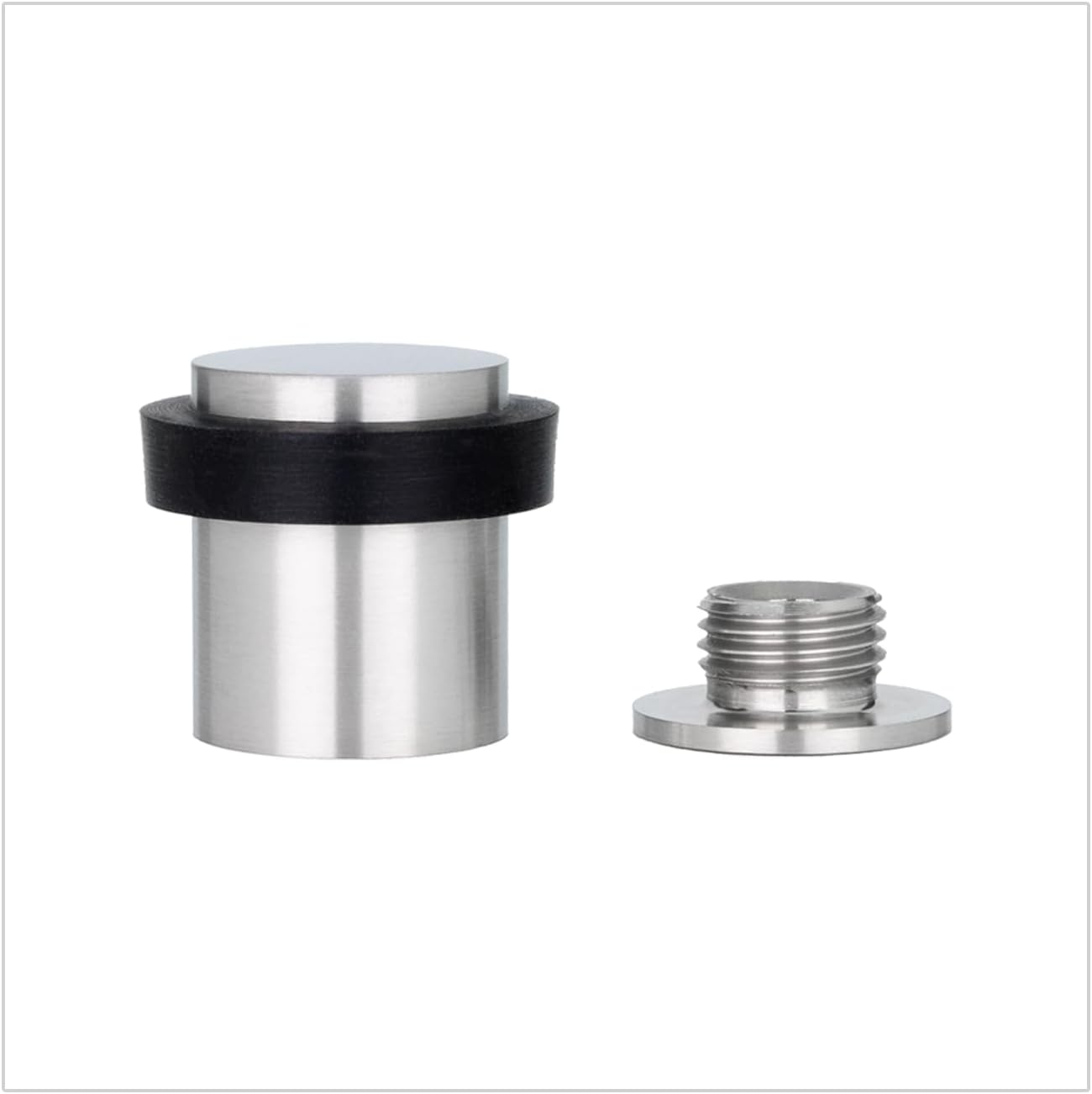 Evi Herrajes  Tope de puerta de acero inoxidable  W 0,79 pulgadas h0,99 pulgadas  Alta calidad y duradero  Fijación de tornillo  Protección de