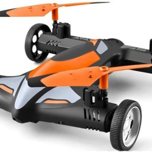 – 2 en 1 2.4G RC Drone Air-Ground Flying Car 4K HD Cámara Dron Quadcopter con luz nocturna LED Juguetes para helicópteros (Color Naranja Tamaño – 2 en 1 2.4G RC Drone Air-Ground Flying Car 4K HD Cámara Dron Quadcopter con luz nocturna LED Juguetes para helicópteros (Color Naranja Tamaño