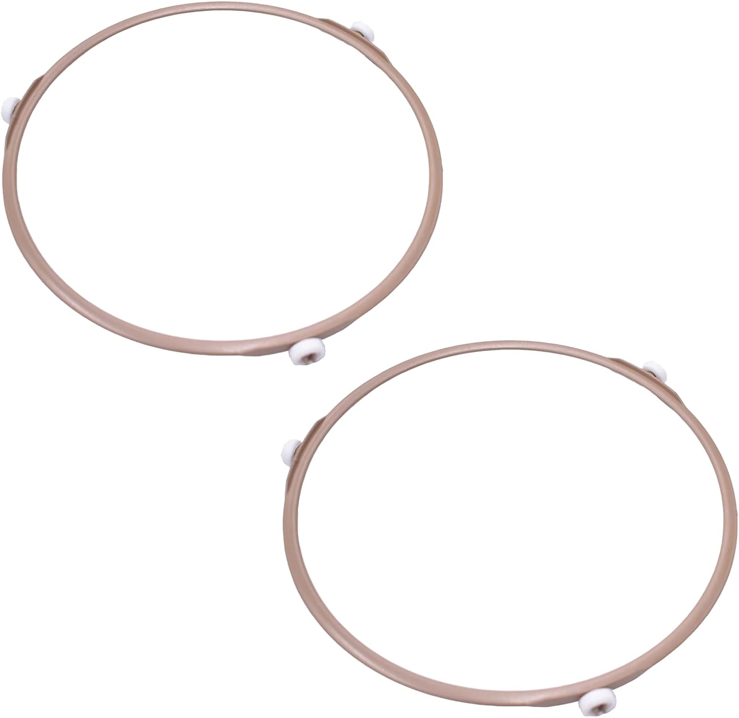 Paquete de 2 anillos giratorios de microondas de 7.45 pulgadas, soporte para bandeja de placa de vidrio, anillo interior de repuesto, para