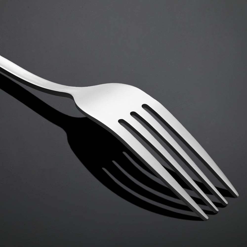 Briout Forks – Juego de 16 tenedores de cena, de acero inoxidable de grado alimenticio de 8 pulgadas, para el hogar, cocina, fiesta, restaurante,