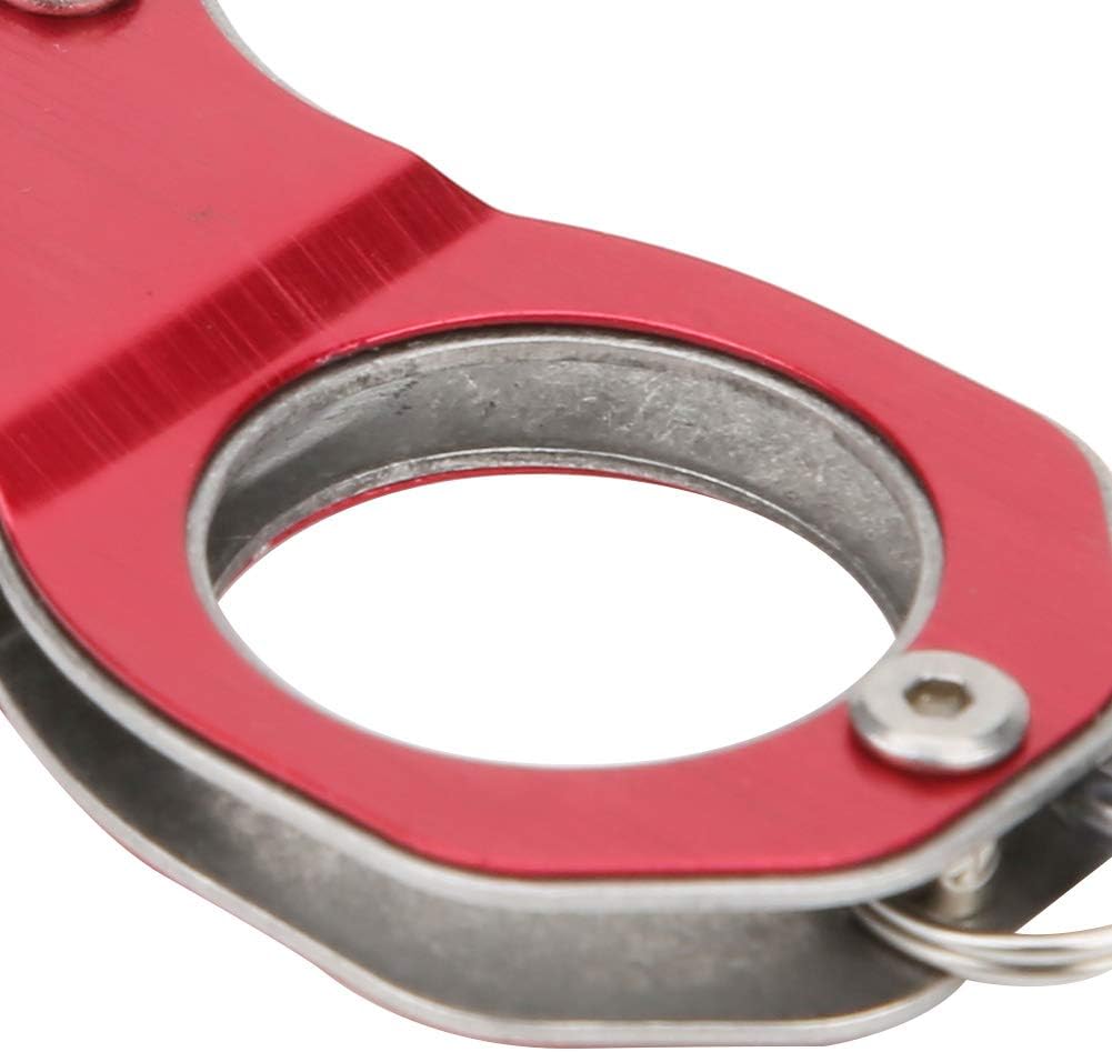 Mini abrazadera de agarre de pesca con cuerda antipérdida, diseño de aleación de aluminio ligero para un fácil control de peces y resistencia a la