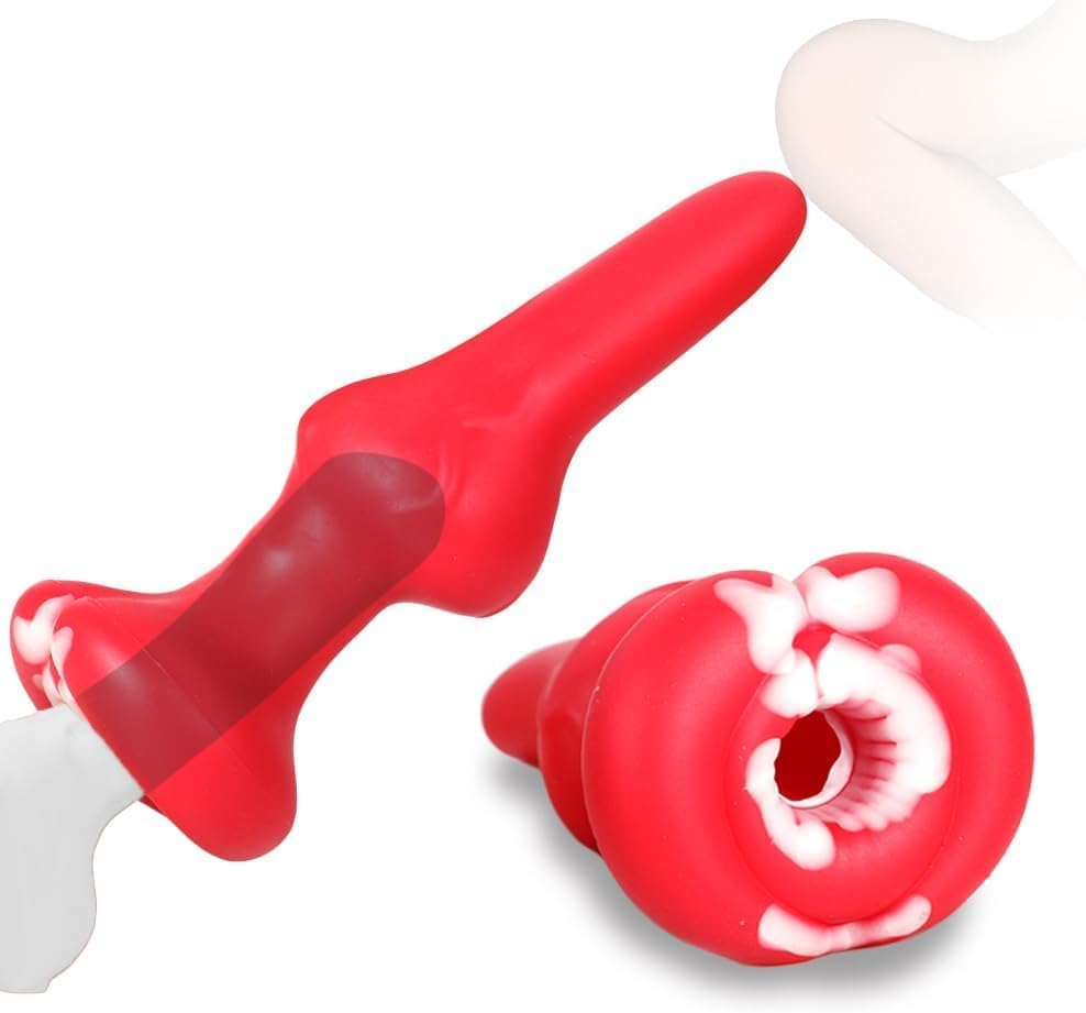 Masturbador masculino de silicona para adultos con tapón anal para consolador, extensor de pene, estimulador de punto G, dispositivo anal funcional