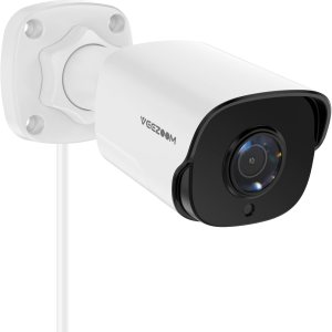 Veezoom Security Camera Outdoor 5MP (2560 x 1920p) PoE IP Camera, Motion Detection, Bullet Surveillance Camera with 100ft IR Night Vision, 2.8mm Veezoom Security Camera Outdoor 5MP (2560 x 1920p) PoE IP Camera, Motion Detection, Bullet Surveillance Camera with 100ft IR Night Vision, 2.8mm
