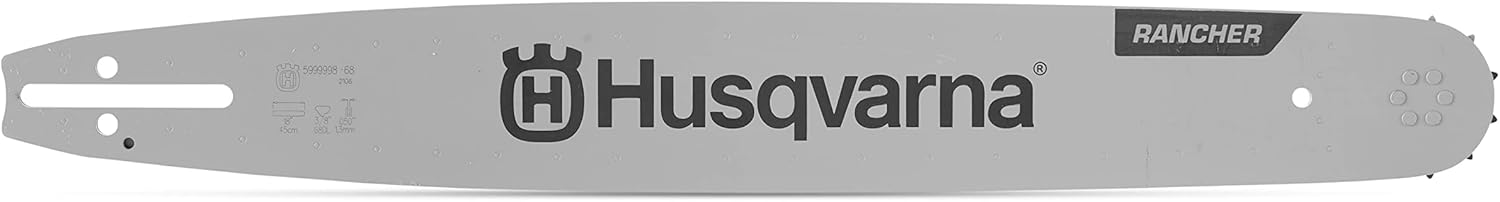 Husqvarna Barra de motosierra Rancher de 18 pulgadas, paso de 38 pulgadas, calibre 0.050 pulgadas, 68 eslabones de transmisión, accesorios para