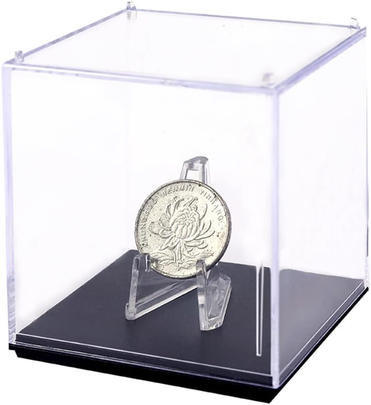 Caja expositora para anillo de campeonato, con 1 ranura de agujero, para fútbol, béisbol, baloncesto, hockey, escuela secundaria, clase, graduado,