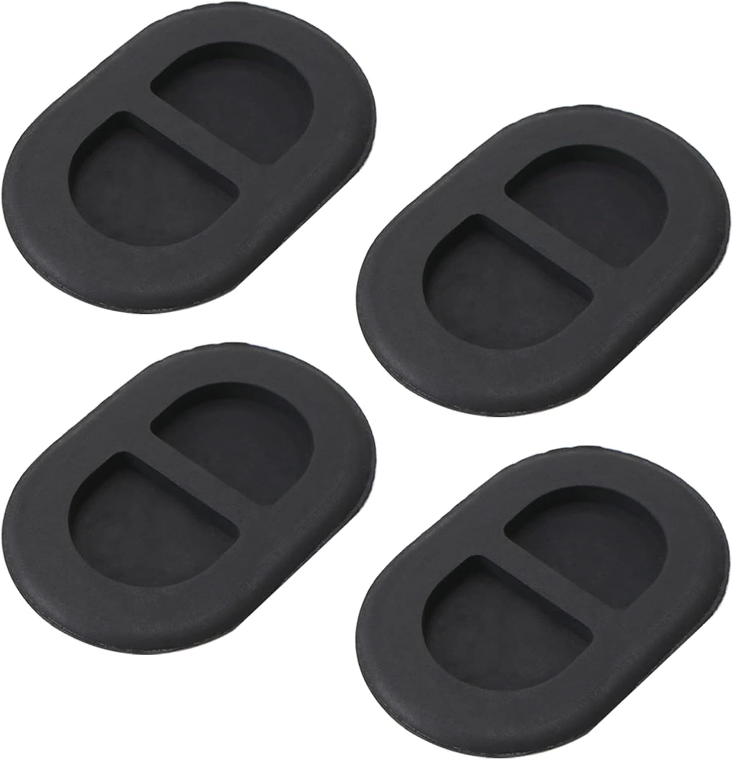 4 tapones de drenaje para Jeep, tapones de cuerpo de bandeja de piso trasero para Jeep Wrangler JK y JL 2014-2018, 4 tapones de repuesto de goma
