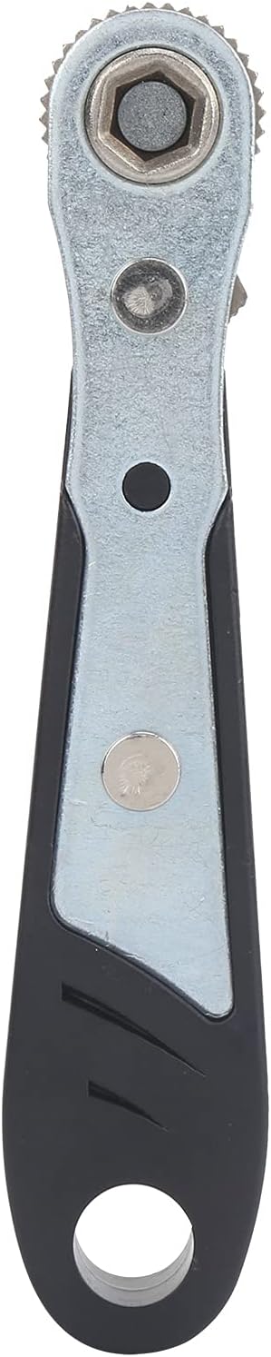 FTVOGUE Llave de trinquete, mini llave de trinquete, llave de casquillo hexagonal de 14 pulgadas, herramienta de destornillador, adecuada para