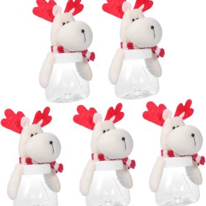 Vaguelly Tarros de caramelo transparentes, regalos de Navidad, plato de dulces de Navidad, tarro de regalo de Navidad, caja de almacenamiento de Vaguelly Tarros de caramelo transparentes, regalos de Navidad, plato de dulces de Navidad, tarro de regalo de Navidad, caja de almacenamiento de