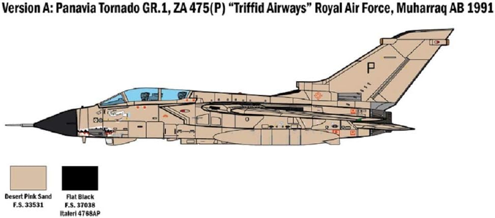 Italeri 2783S-148 Tornado Size 1IDS-Gulf War, Modelo, Unlackiert