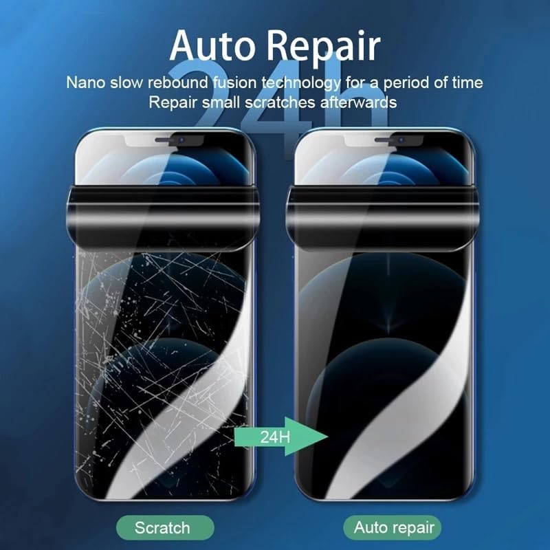 Paquete de 2 protectores de pantalla de hidrogel de privacidad para iPhone 13 ProiPhone 13  iPhone 14, película protectora de TPU flexible antiespía