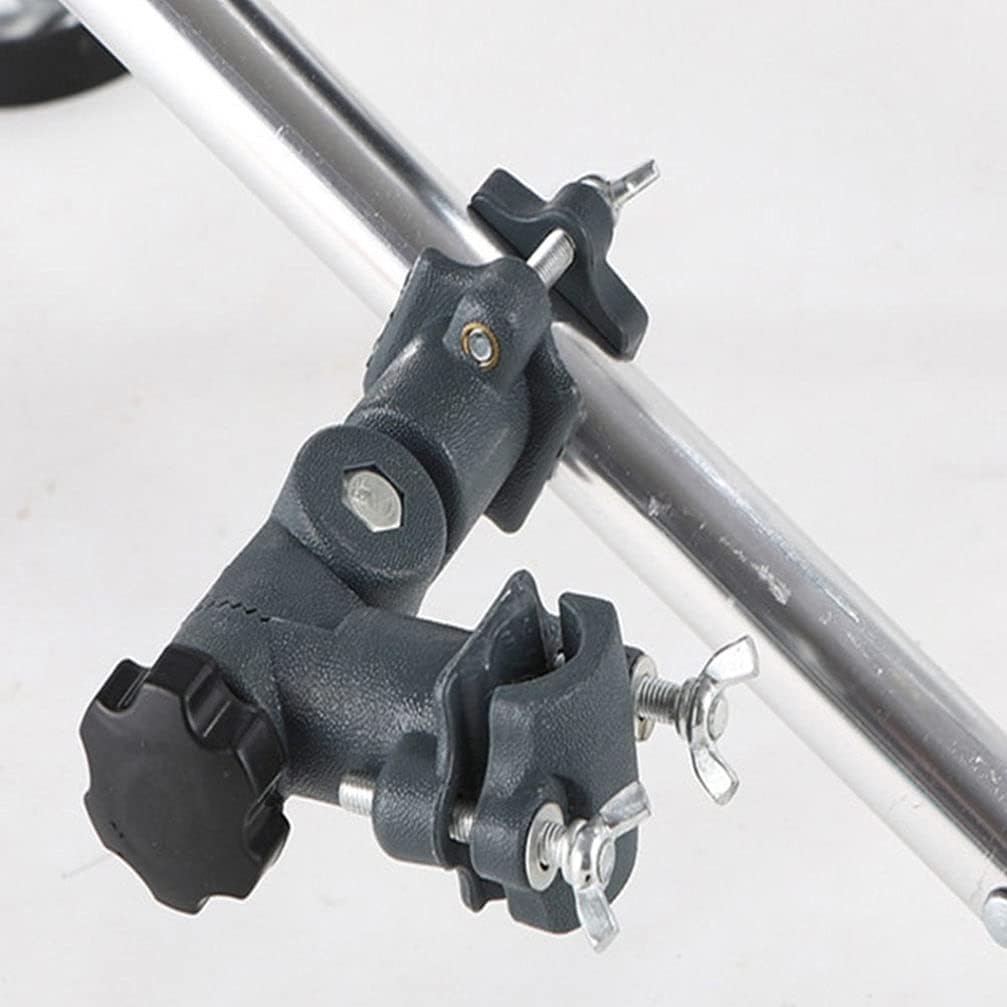DOITOOL Soporte para sombrilla con clip fijo, soporte portátil ajustable para paraguas, soporte para amigos, abrazadera, montaje de pesca,