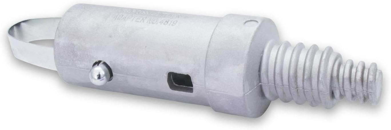 MARSHALLTOWN Adaptador de mango de botón, se adapta a flotadores de toro, Fresnos y escobas, rosca macho, compatibilidad de postemango de 1-38