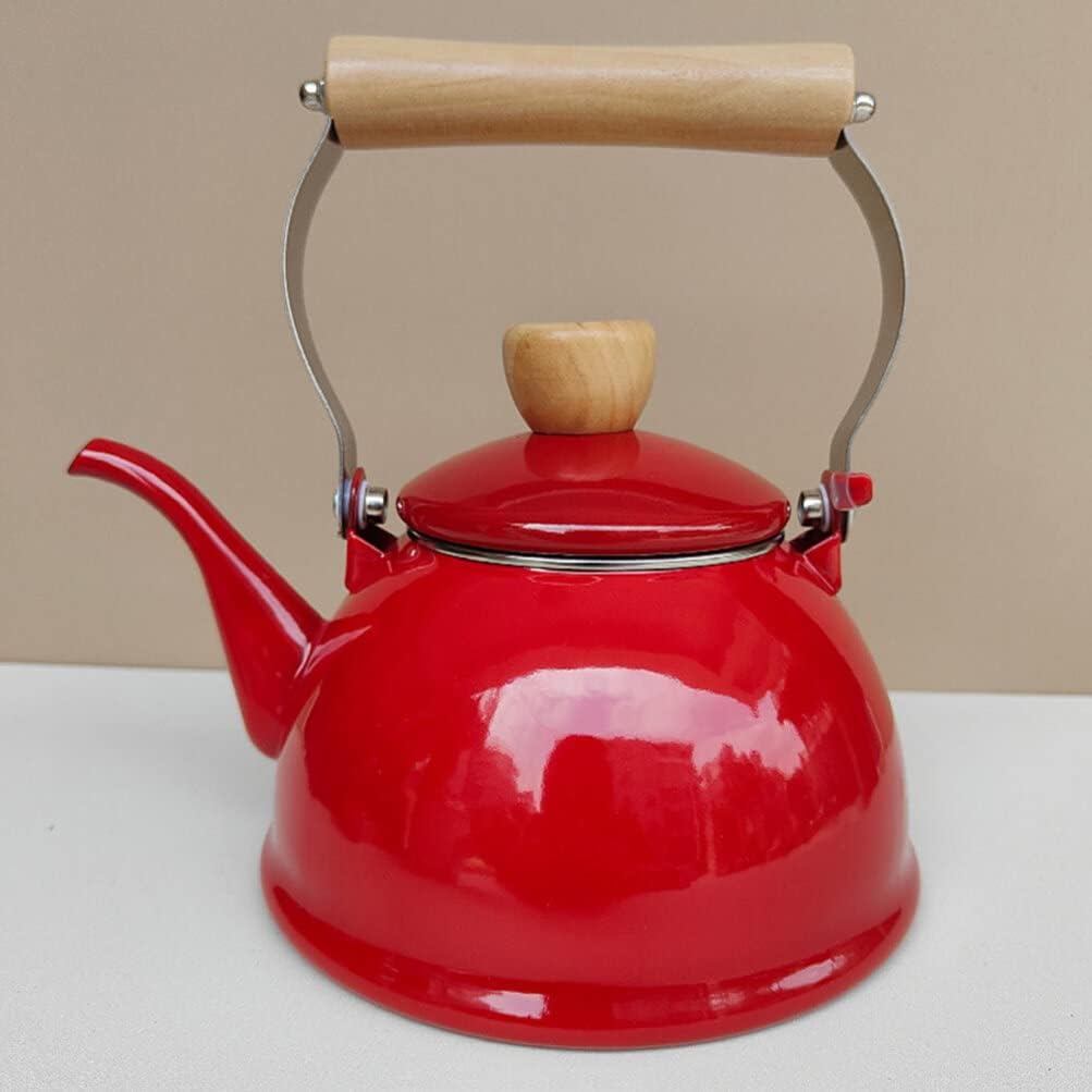 OSALADI Olla de inducción de cafetera de caldera de esmalte espesada