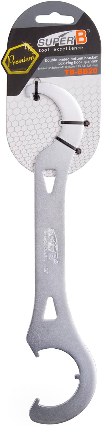 Super B Llave de gancho de anillo de bloqueo BB de doble cara