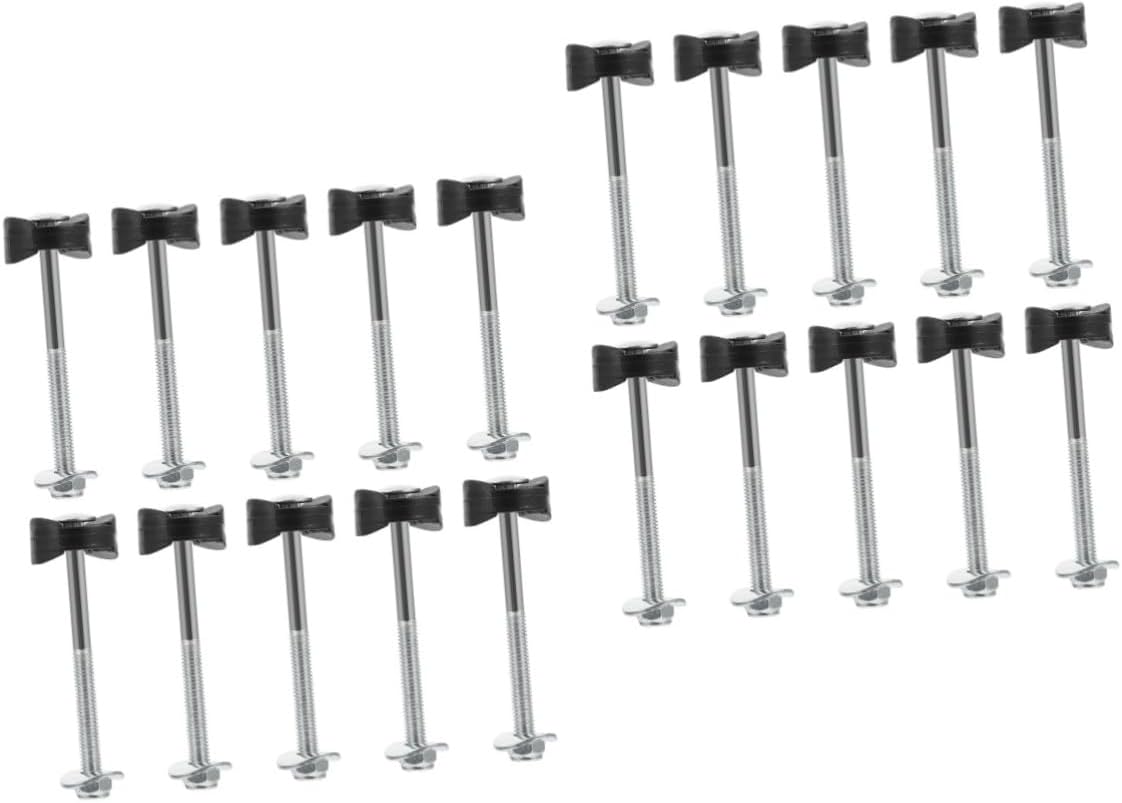 VANZACK 20 piezas de tornillos para trampolín herramientas para niños, tornillos autorroscantes, tornillos fijadores de trampolín, herramienta de