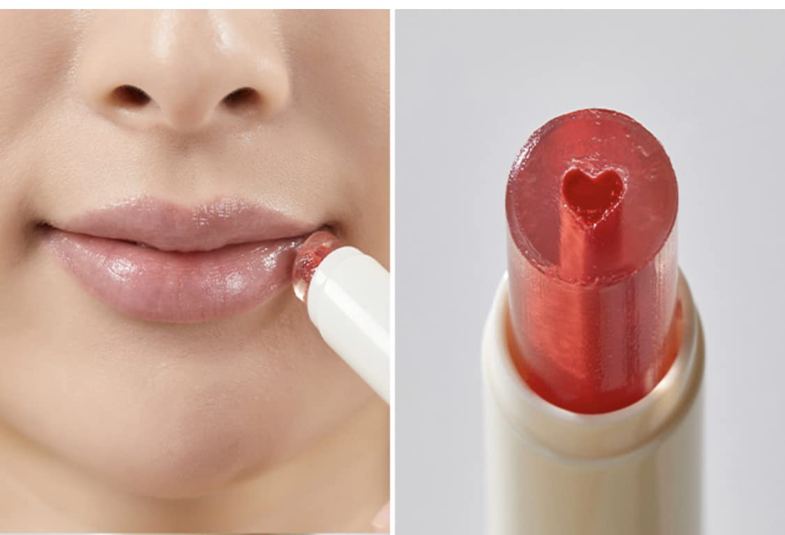 Bálsamo labial esencial de núcleo rojo escarlata, hidratante, libre de crueldad, acabado brillante