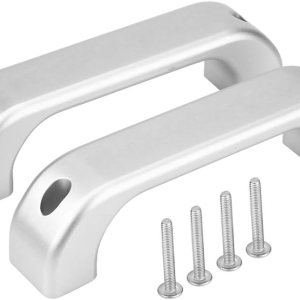 Keenso Manija de puerta interior plateada para Land Rover Defender, manija de puerta interior de aleación de aluminio cromado para Land Rover Keenso Manija de puerta interior plateada para Land Rover Defender, manija de puerta interior de aleación de aluminio cromado para Land Rover