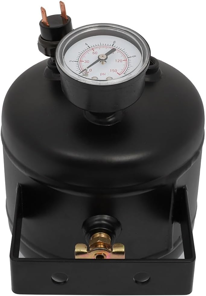 Tanque de compresor de aire 150 PSI 0.5 galones 5 puertos de repuesto para suspensión neumática coche tren camión bocina