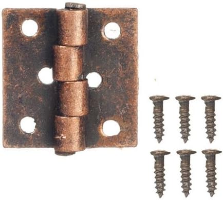 Melody Jane Dolls Houses 4 bisagras de tope de bronce en miniatura accesorios y accesorios de hardware