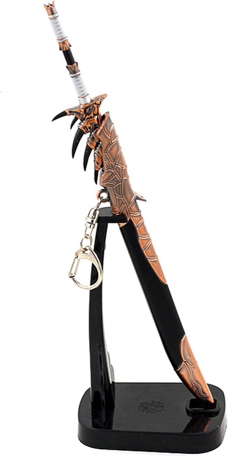 8.7 pulgadas Monster Hunter World Iceborne Monster Rathalos Sword Metal Arma Modelo Colección