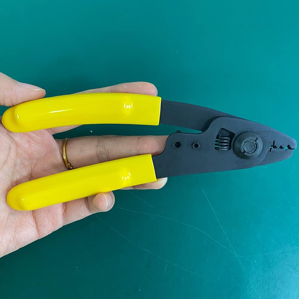 Acero inoxidable Three-port Fibra Stripper Alicates Pelacables de cuero FTTH Fibra Stripper Herramientas