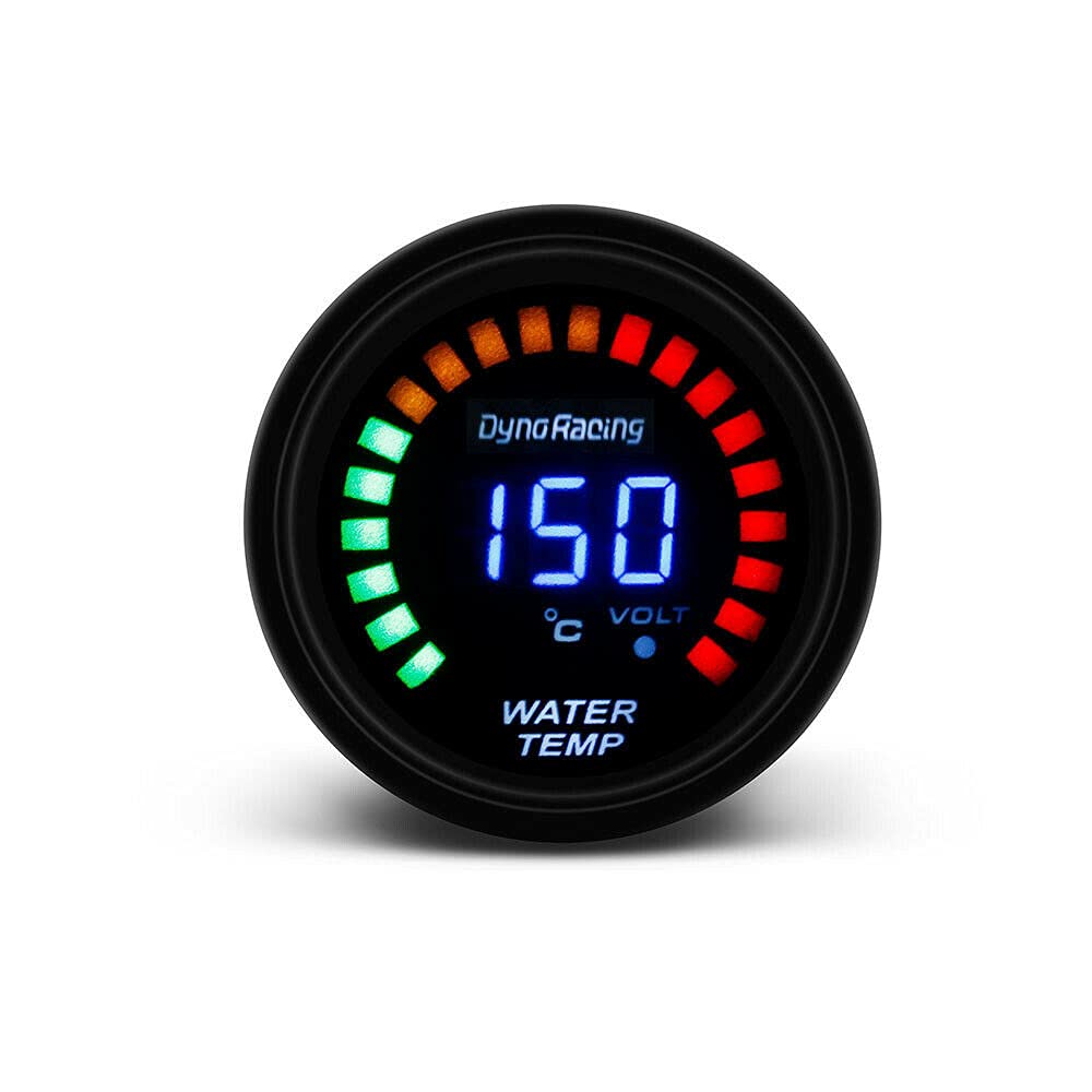 Medidor de temperatura de agua LED digital y analógico universal de 2 ” 2.047 in medidor de temperatura 40-150 Celsius con sensor de 18npt