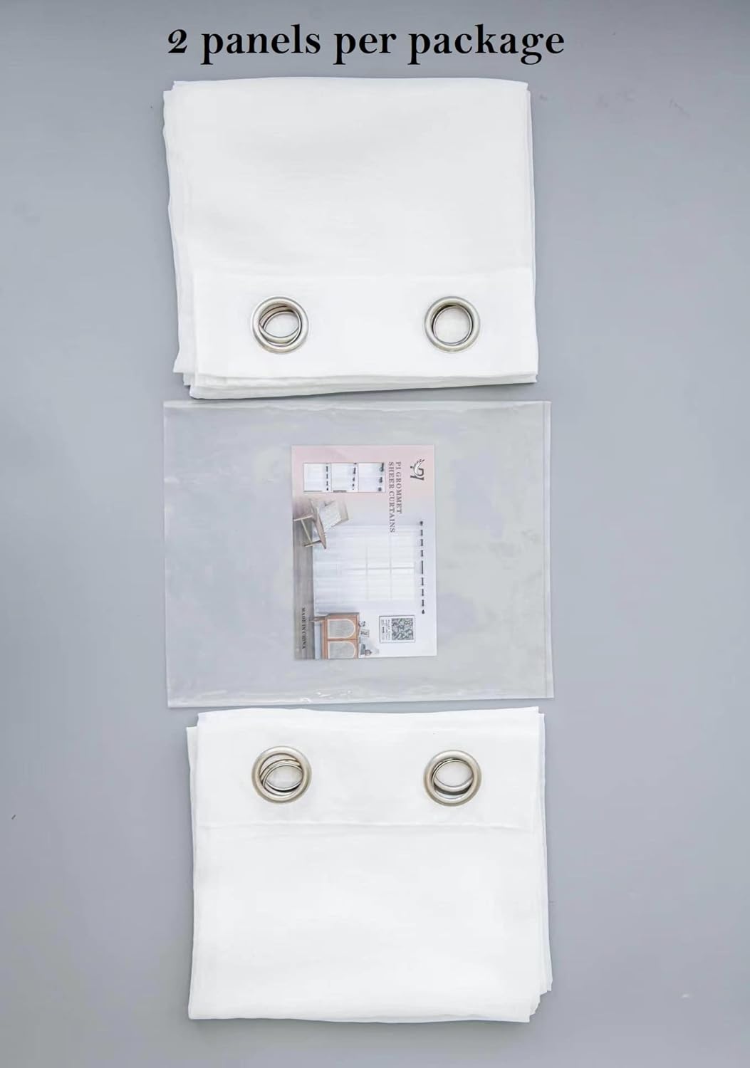 PI – Cortinas cortas transparentes verdes, con ojales en la parte superior, telón de fondo de gasa natural para comedor, cocina, 2 paneles (52