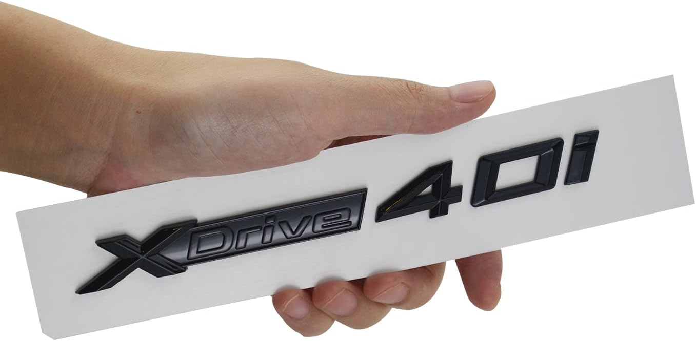 XDrive 40i X Drive 4.0i – Adhesivo adhesivo de repuesto para autos XDrive40i (negro brillante), X1AQA-30