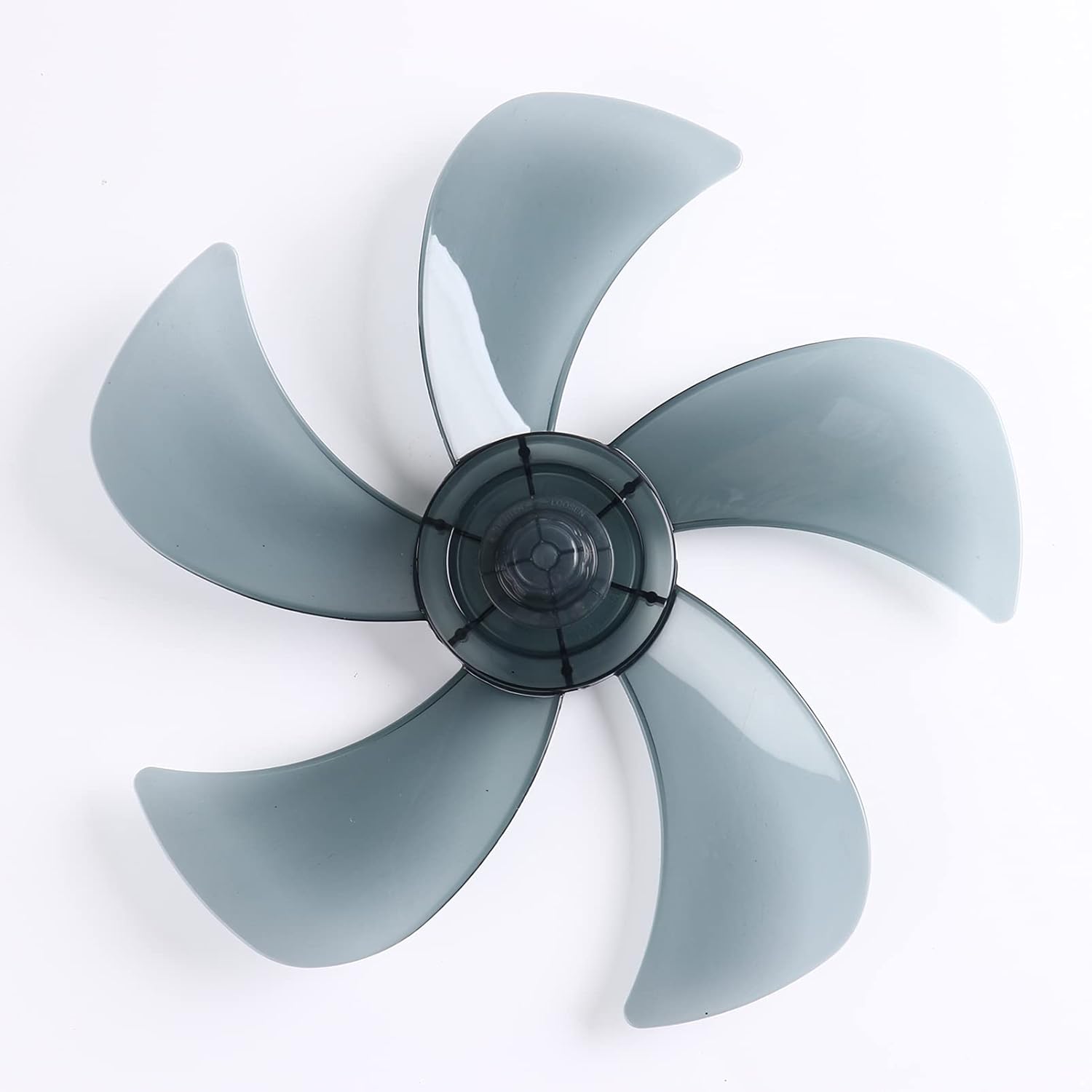 CHICTRY Ventilador universal de plástico silencioso, 5 hojas con cubierta de tuerca para ventilador de pie de 1214 pulgadas, ventilador de mesa,