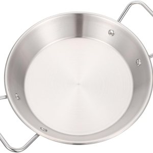 Luxshiny Bandeja frita de acero inoxidable para comida de fiesta de cocina de arroz para niños Luxshiny Bandeja frita de acero inoxidable para comida de fiesta de cocina de arroz para niños