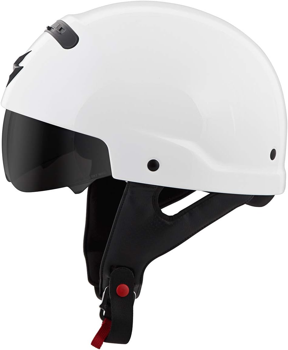 ScorpionEXO Covert – Casco de motocicleta de cara abierta, media carcasa, modo 34, cubierta de boca intercambiable, aprobado por DOT, unisex para