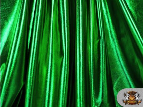 1 tela metálica de elastano verde esmeralda60 pulgadas, vendido por The Yard