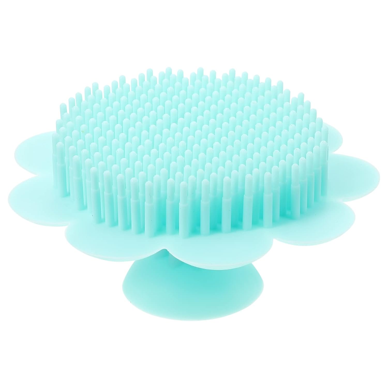 Cepillo de pelo para bebé, exfoliación del cuero cabelludo masajeador de cabello, cepillo de lavado de cabello verde, cepillo para la caspa y la