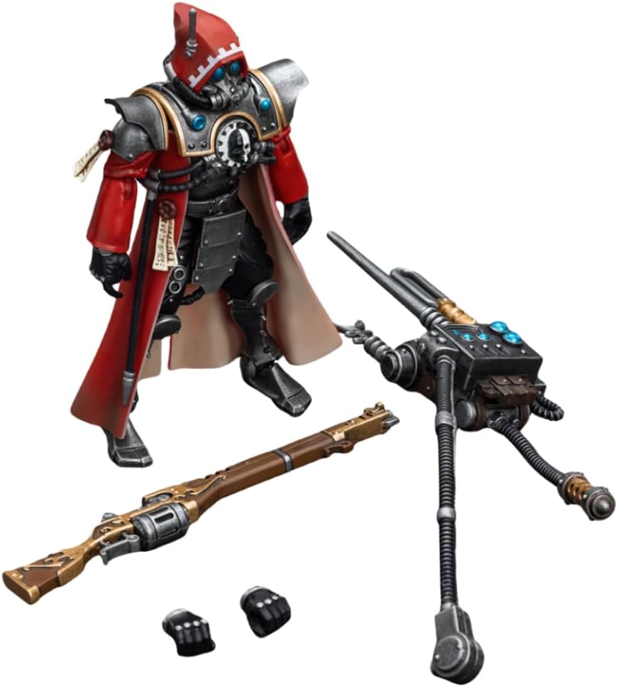 HiPlay JoyToy Warhammer 40K Figura coleccionable Adeptus Mechanicus Skitarii Ranger con figuras de acción a escala 118 JT7868 (Ranger with