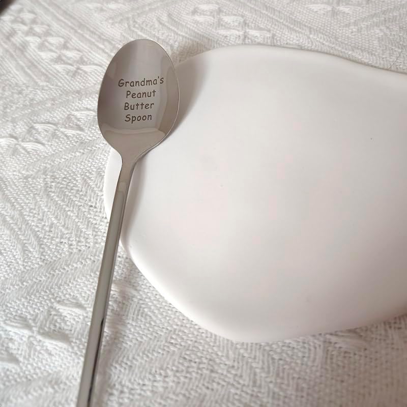 Cuchara de regalo para abuela de nietos, nietos, cucharas de mantequilla de maní para abuela, abuela, mantequilla de maní, regalos para abuela,