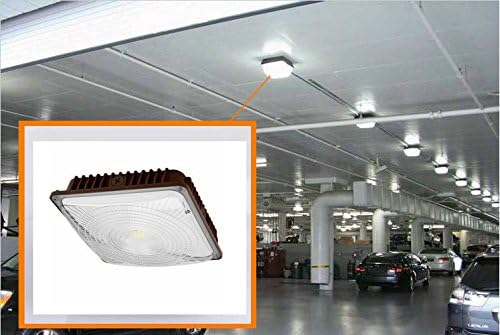 CYLED Luz LED de 65 W, industrial, impermeable, a prueba de explosiones, para exteriores, balcón, estacionamiento, carril, gasolinera, luz de techo