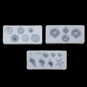 Nuevo molde de silicona con forma de concha de concha de concha de mar, 3 piezas, plantilla de arte de uñas, moldes de silicona para manualidades, Nuevo molde de silicona con forma de concha de concha de concha de mar, 3 piezas, plantilla de arte de uñas, moldes de silicona para manualidades,