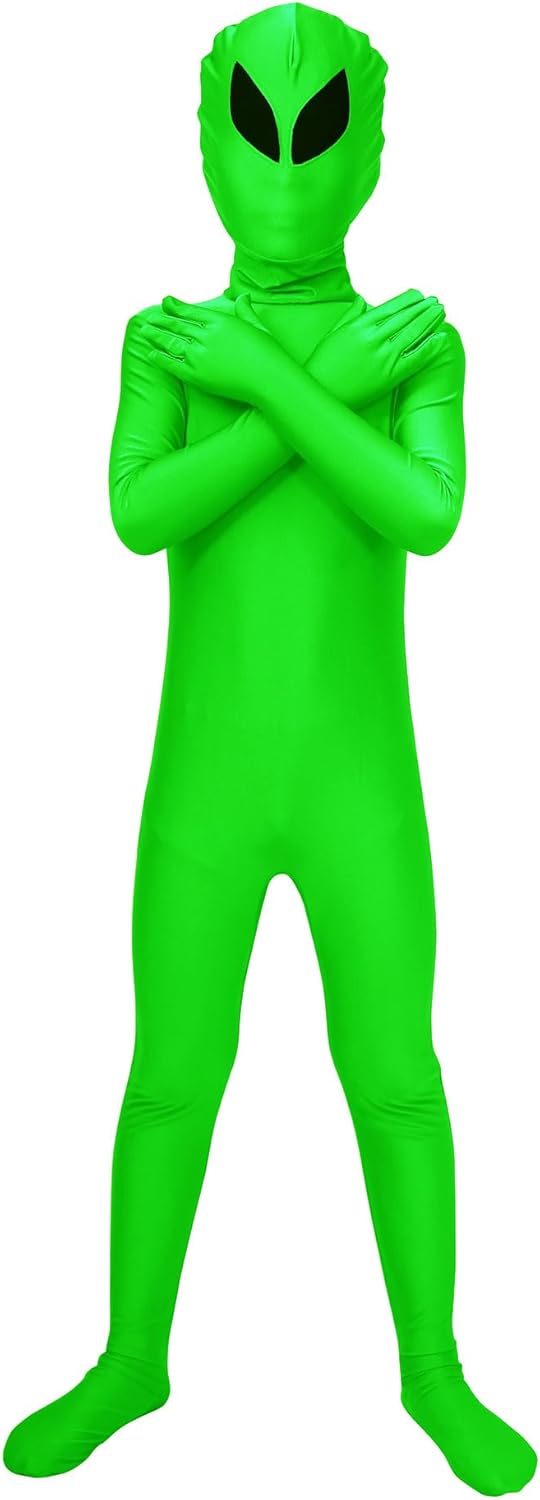 Aniler Disfraz de Halloween de elastano para niños de 6 a 16 años, body de animal para cosplay, overol para niñas