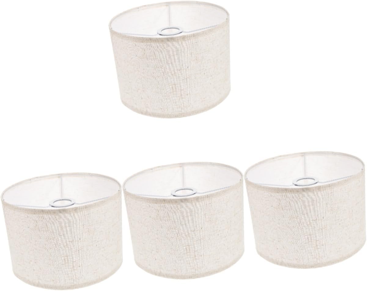 Housoutil 4 unids pantalla de tela al aire libre aplique de pared luces rústico mesa lateral cortina soporte lámpara lámparas lámparas hogar