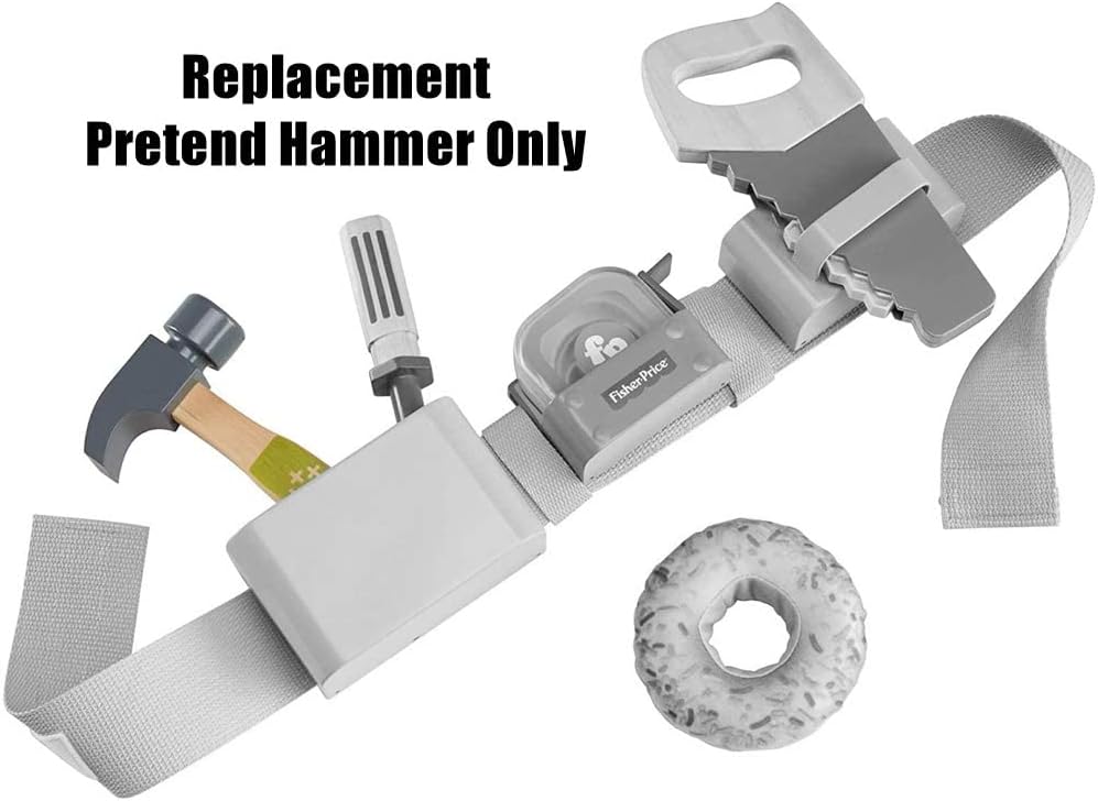 Pieza de repuesto para cinturón de herramientas Fisher-Price – GGT60  Cinturón de carpintero de juego de simulación de bricolaje  Martillo de