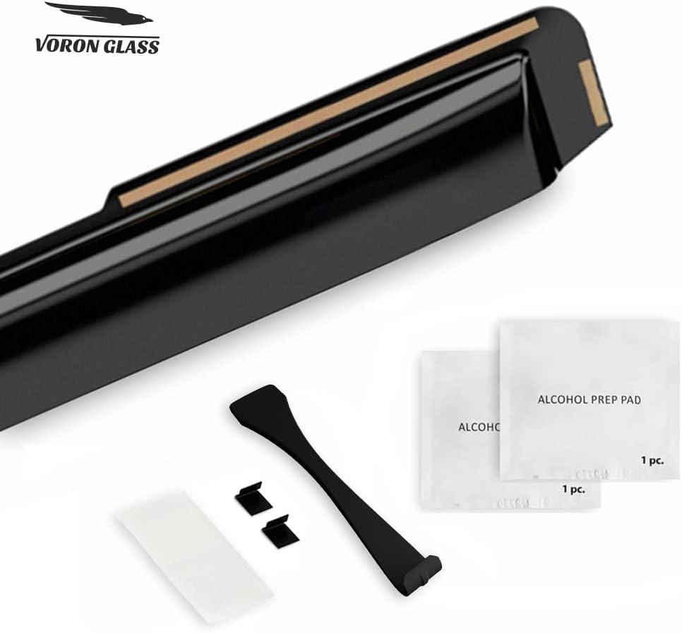Voron Glass Protectores de lluvia extra duraderos en canal para Ford F150 2021-2024 Regular CabSuperCrewSuperCab, deflectores de ventana, viseras de