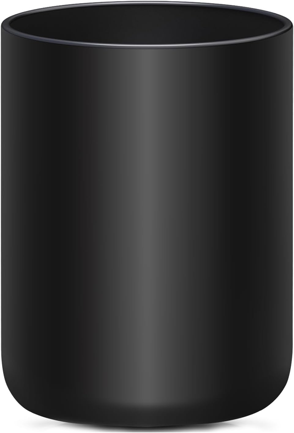 Soporte negro para encimera de cocina, grande de 7.2 pulgadas de cerámica mate para encimera, fácil de limpiar, soporte para espátula de utensilios