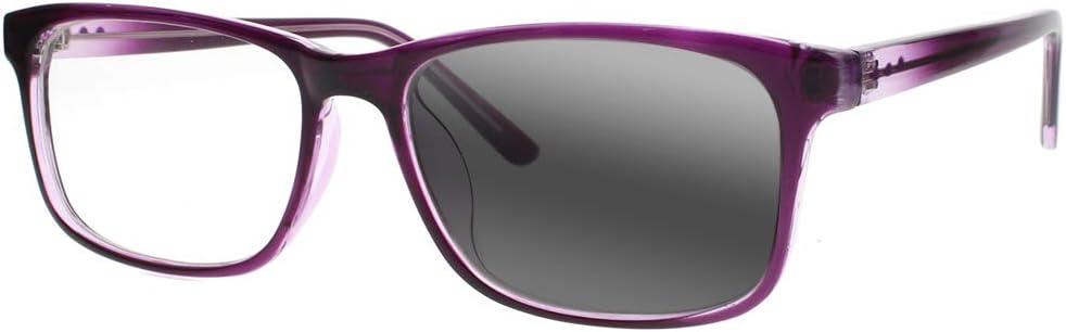 Gafas de lectura multifocales rectangulares con lentes fotocromáticas anti-UV para hombres y mujeres