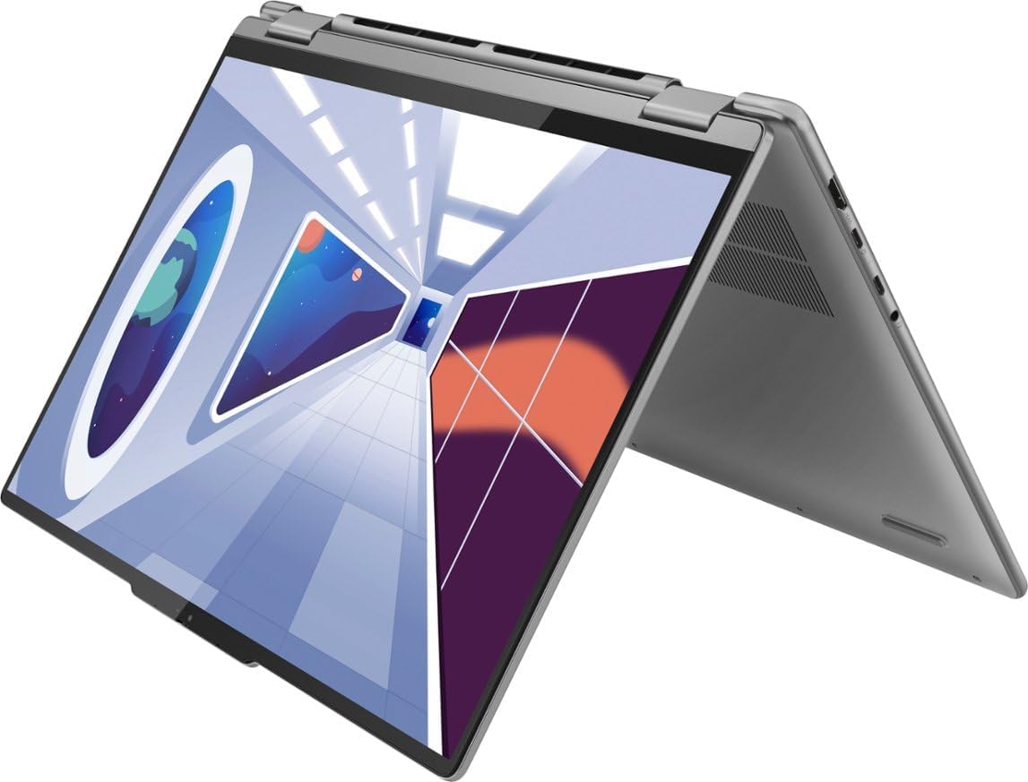 Lenovo Yoga 7 16″ WUXGA 2 en 1 portátil con pantalla táctil, AMD Ryzen 5 7535U 2.9 GHz 6 núcleos, 8 GB de memoria SSD de 2 TB, gráficos AMD Radeon